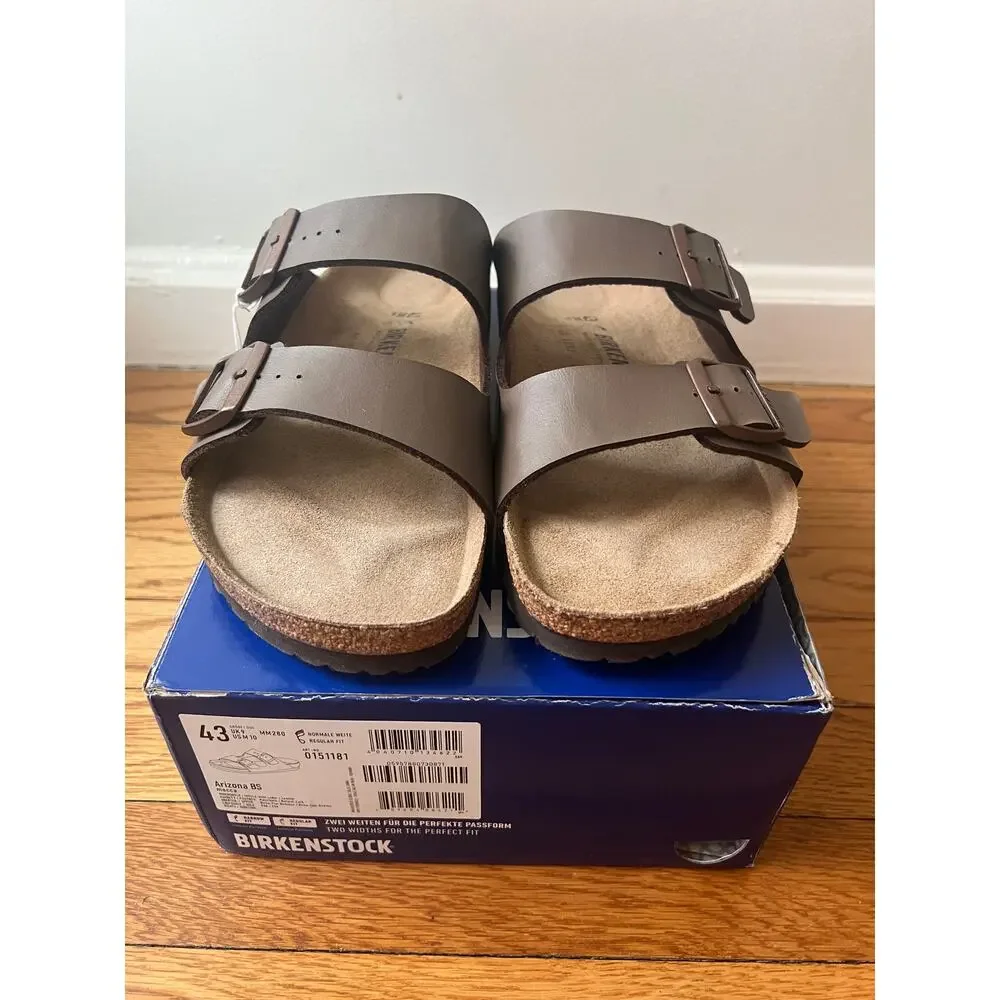 NEW Birkenstock Sandals Arizona Regular Fit Mocca Brown Men Size 43 US Size 10 - Picture 4 of 9